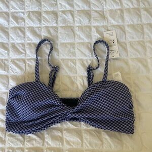 Cupshe Blue Bandeau Swimwear top